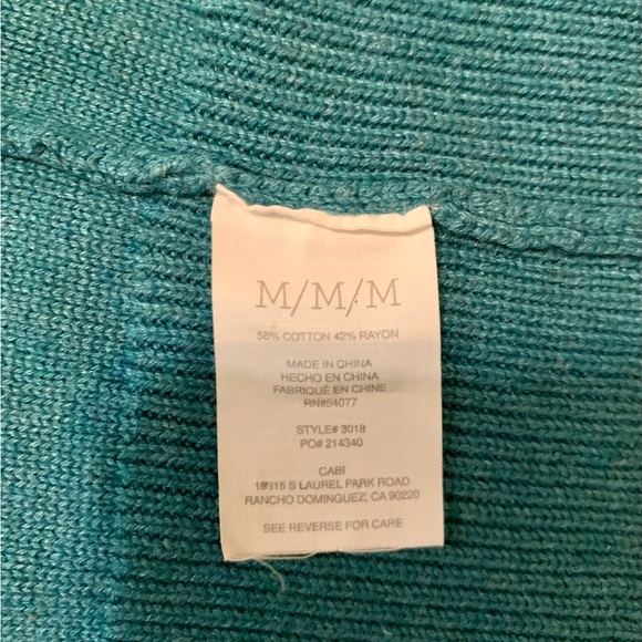 Cabi Cardigan with Faux Fur Collar Stole, Size Medium - Picture 3 of 10